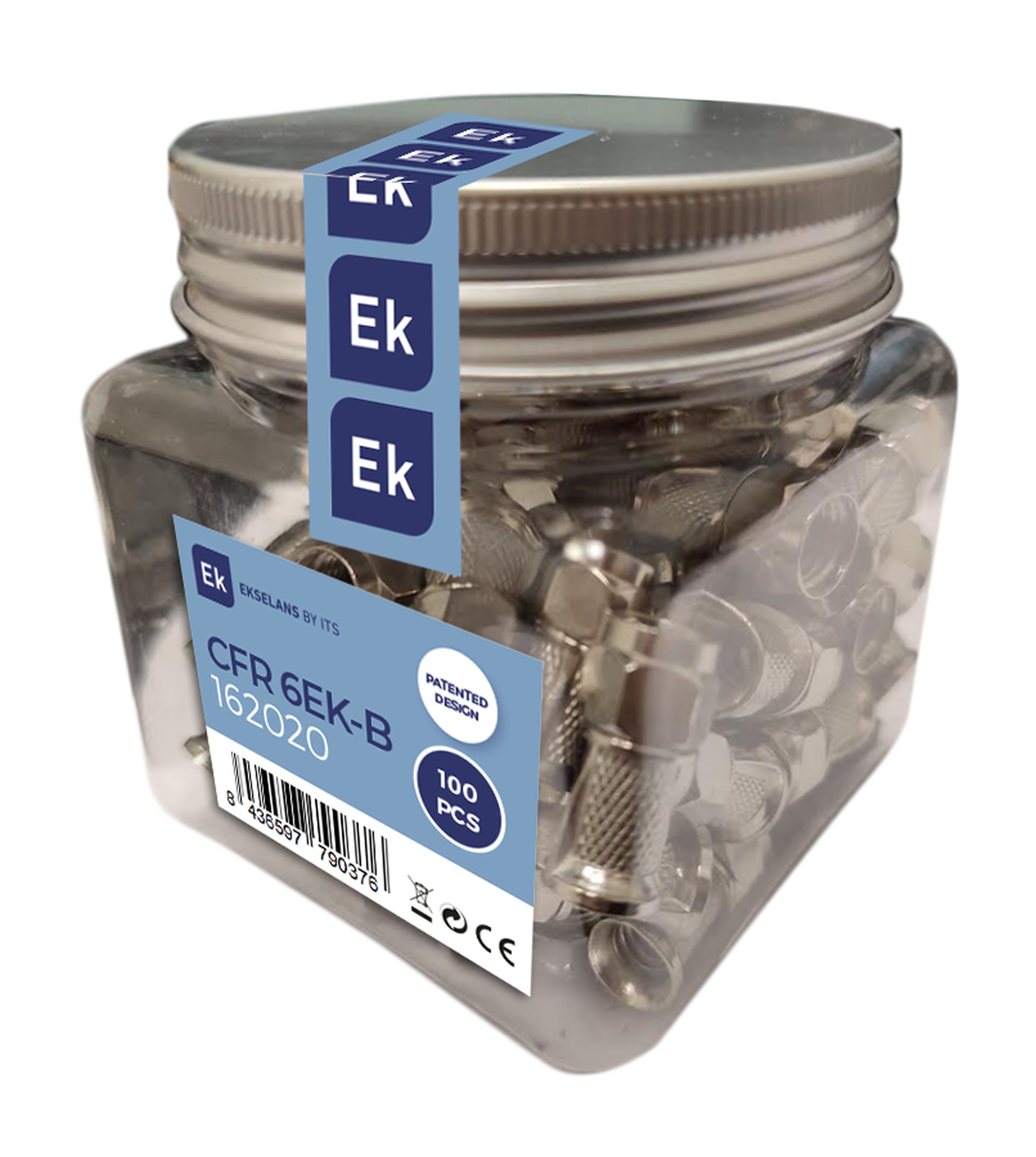 CAE Data - CONNECTEUR F A VISSER 6.6MM A boite de 100