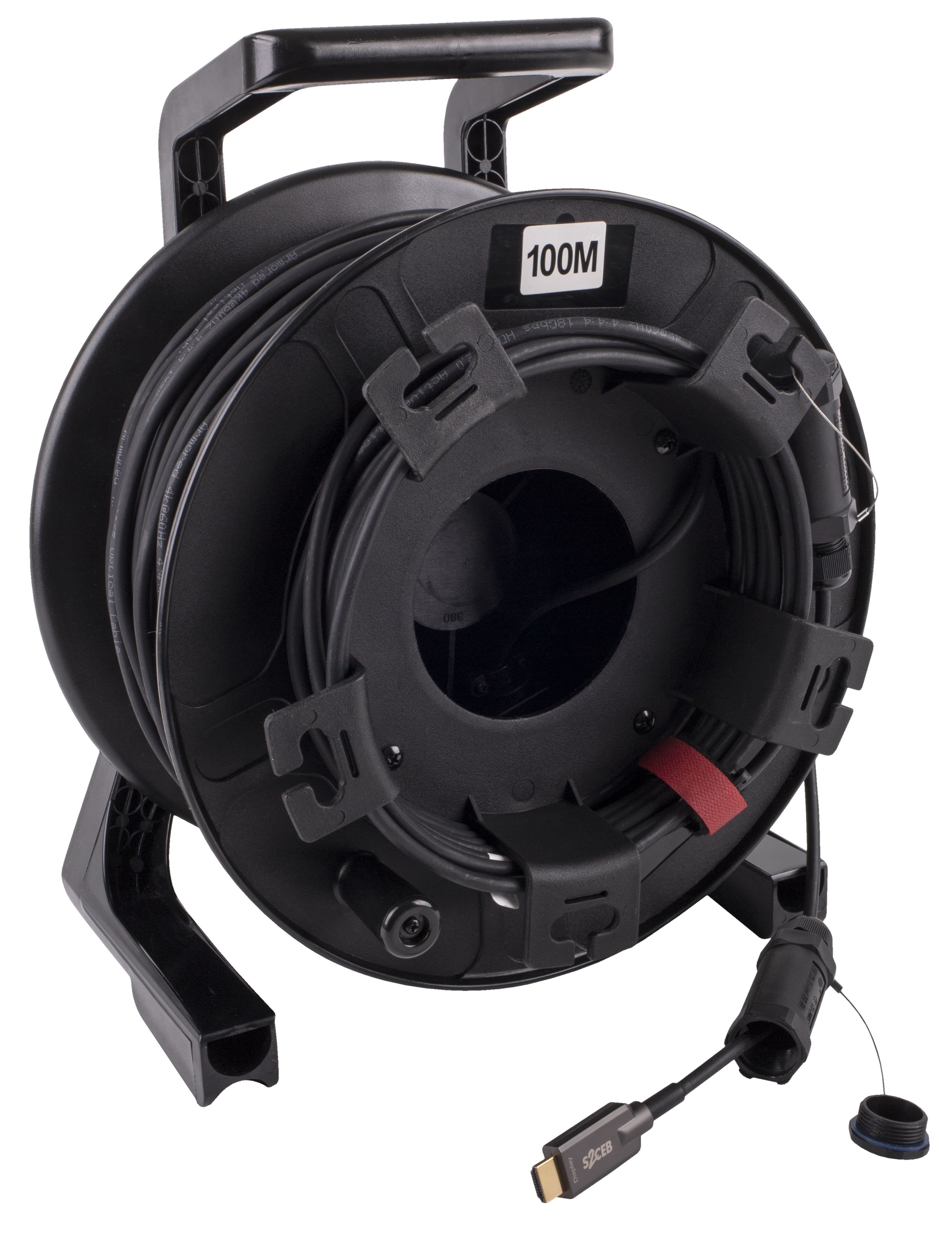 CAE Data - CORDON HDMI OPTIQUE - 100M SUR ENROULEUR