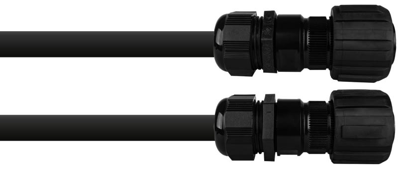 CAE Data - CORDON HP 8 X 4.00 MM2 - 5M FICHE FEMELLE 8 PTS AVEC BAGUE FICHE MALE 8 PTS AVEC