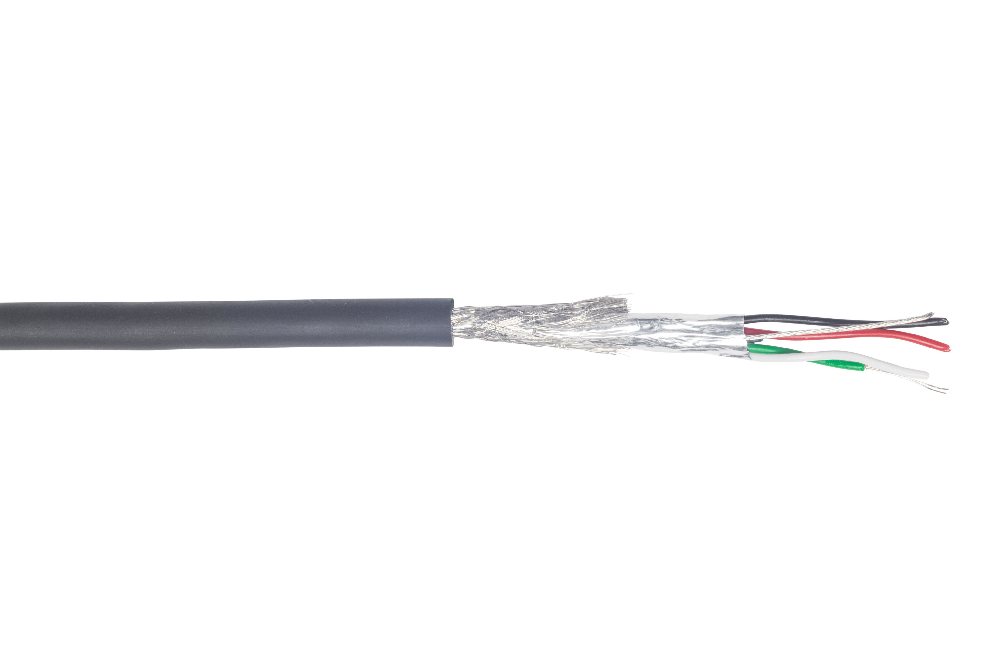 CAE Data - CABLE DMX512 - 2 PAIRES 0.34 MM2 - PVC NOIR