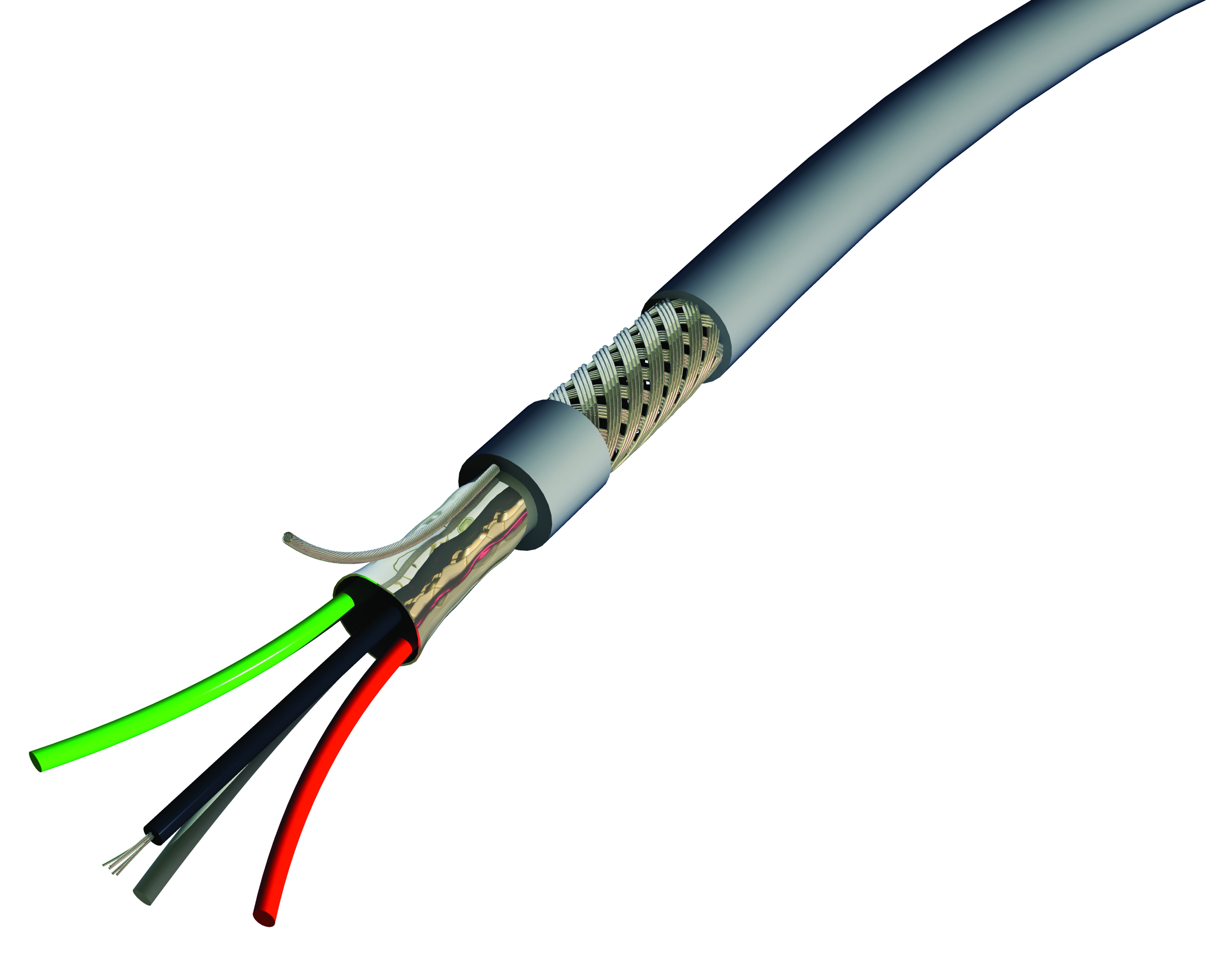 CAE Data - Câble lumière 2 paires 0.22 mm² PVC gris ou noir pour application mobile