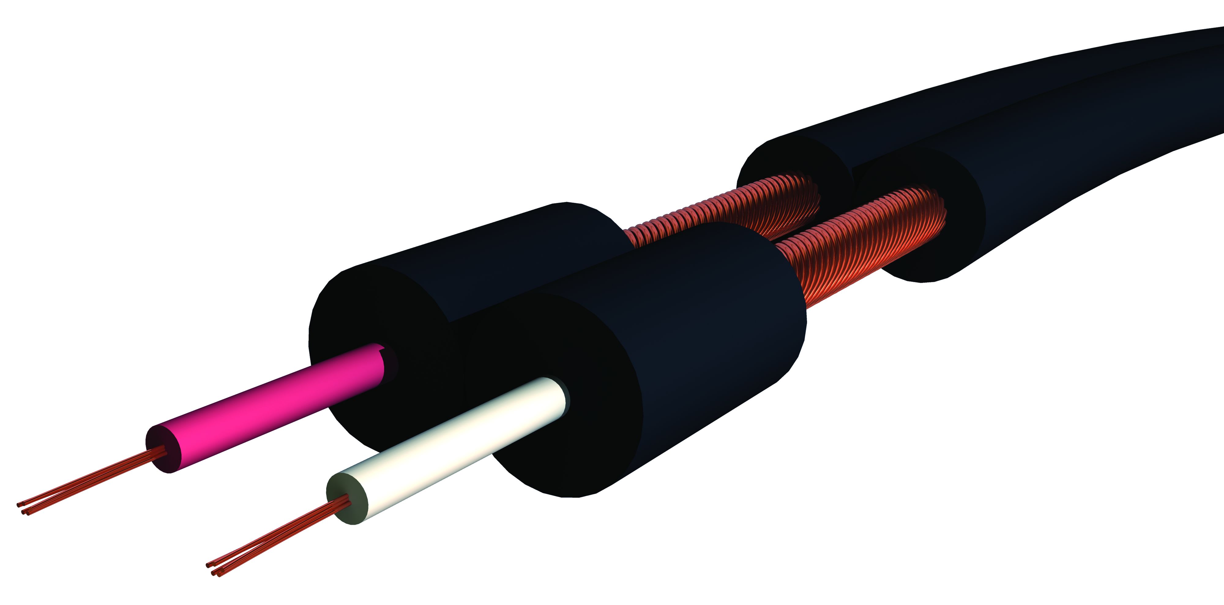 CAE Data - Câble audio syndex 1 x AWG24 asymétrique renforcé - Bobine de 100m