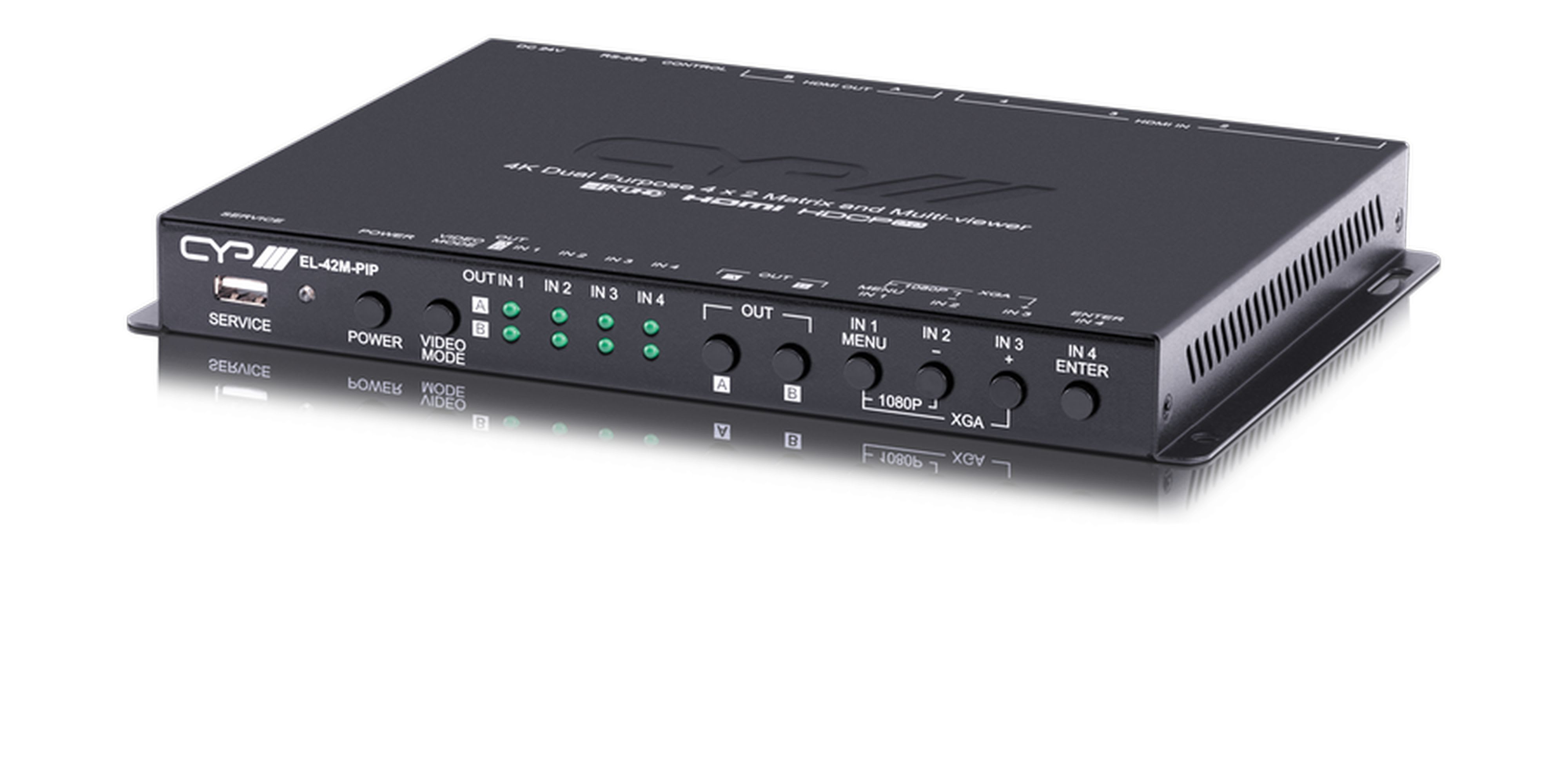 CAE Data - Switcher de pre?sentation 4 x 2 HDMI avec Picture in Picture inte?gre?