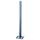 CAE Data - Pied de terrasse zingué blanc pour antenne - Diamètre 50mm - Hauteur 1m