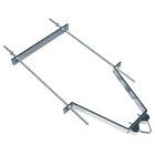 CAE Data - FIXATION MURALE ZINC BLANC DEPORT 460mm+TIGE+CONTREPLAQUE