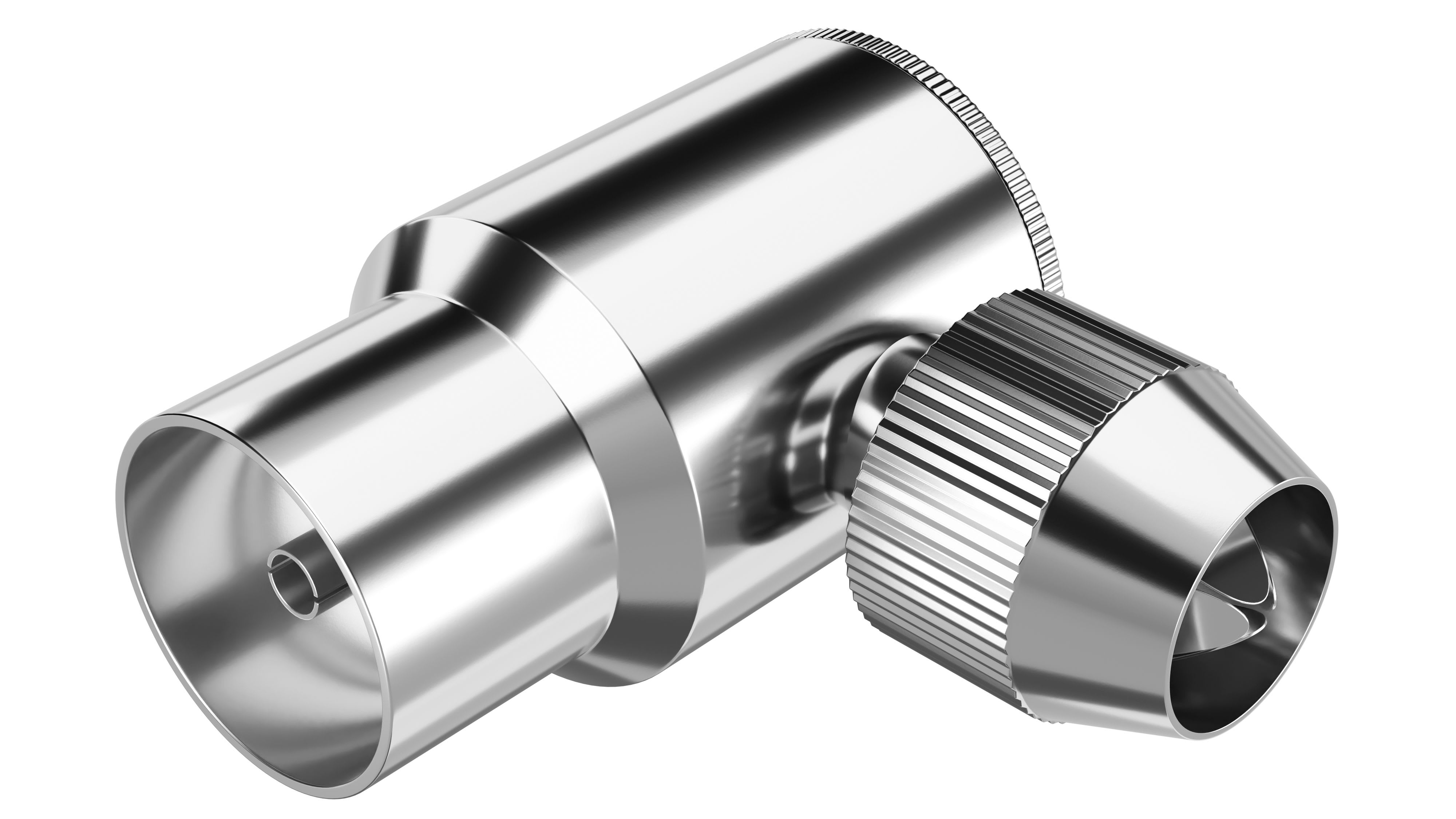 CAE Data - Connecteur IEC Femelle métal coudé 9.52mm