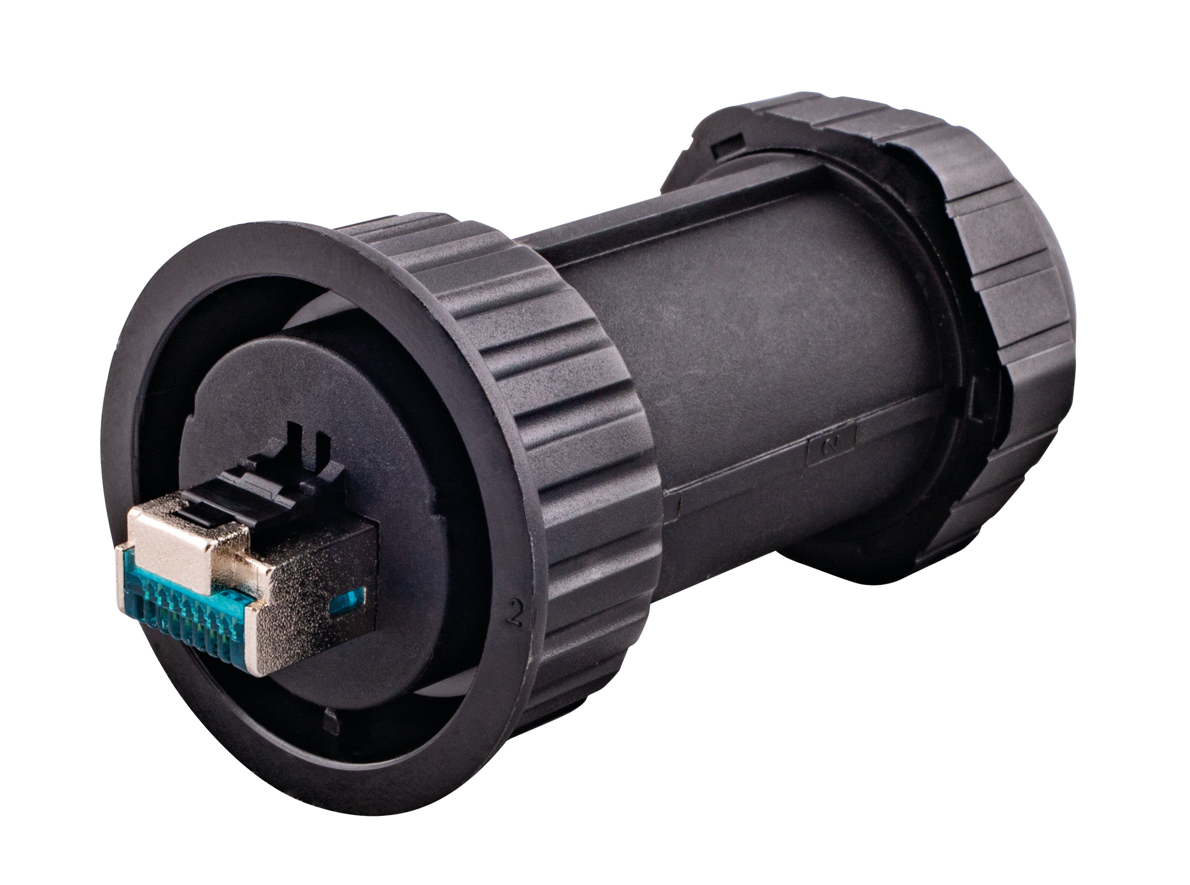 CAE Data - PLUG DE TERRAIN RJ45 CAT6A BLINDE 360 ZAMAC IP68