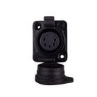 CAE Data - Fiche XLR 5 points femelle noir - IP65 - cache de protection - SEETRONIC