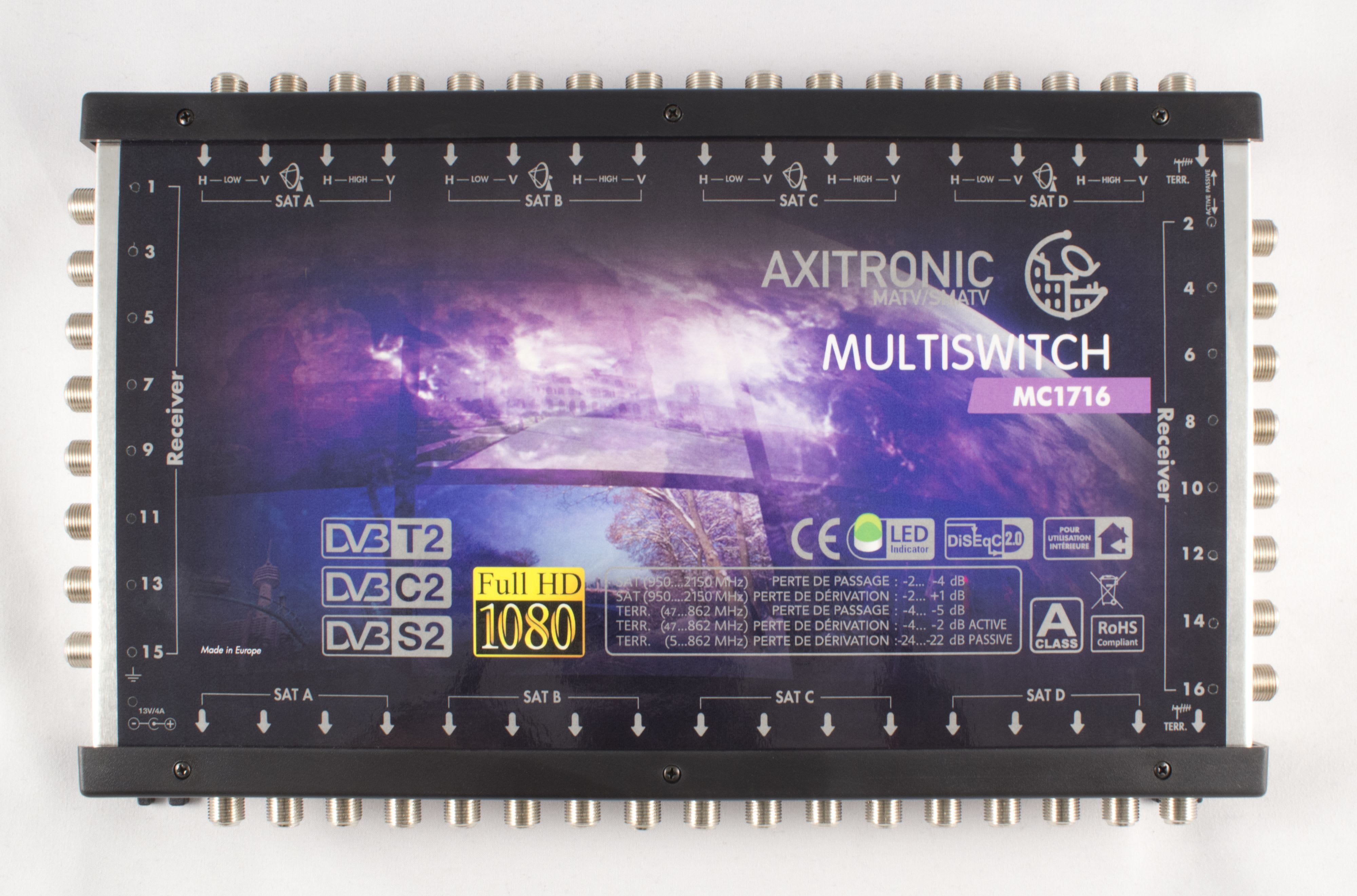 CAE Data - MULTISWITCH CASCADABLE OU TERMINAL 17E/16S