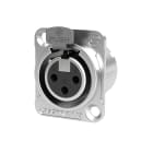 CAE Data - EMBASE XLR FEMELLE 3 POINTS CONTACT ARGENT