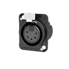 CAE Data - Embase XLR femelle 5 points avec contact Argent et corps noir - SEETRONIC