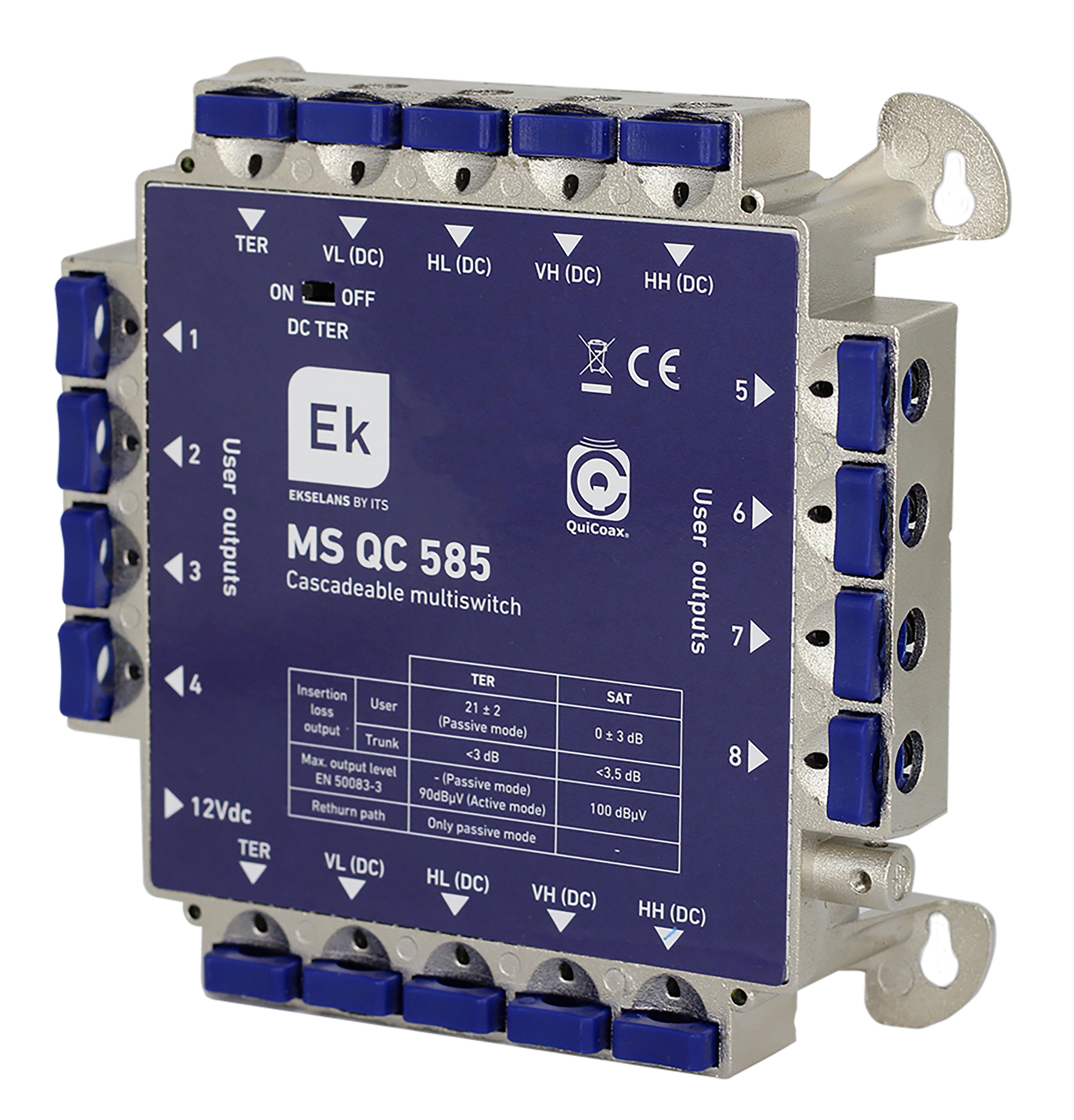 CAE Data - MULTISWITCH CACADABLE 5E/8S QUICOAX