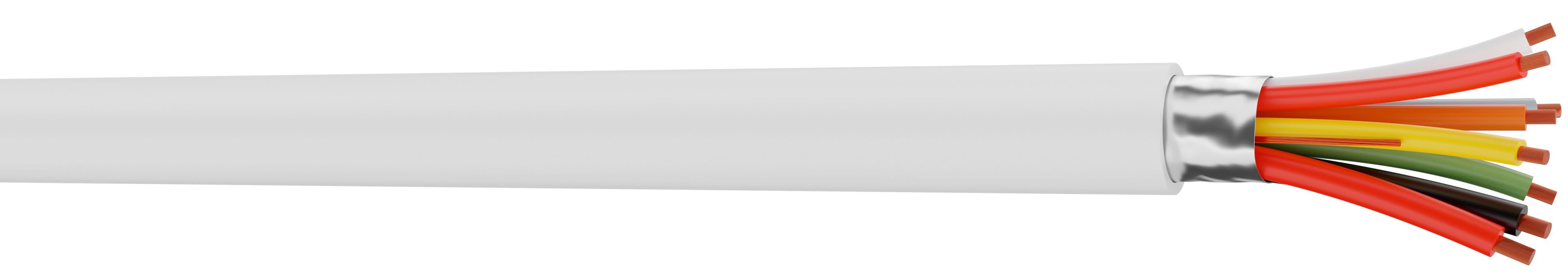 CAE Data - 2 X 0.75 + 8 X 0.22 AE / PVC BLANC BOITE 100M