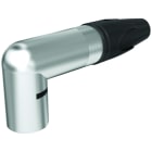 CAE Data - FICHE XLR MALE 3 PTS COUDEE SERIE XX - CORPS METAL NICKEL