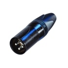 CAE Data - FICHE XLR MALE 3 PTS SERIE XX - CORPS METAL NOIR