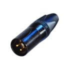 CAE Data - FICHE XLR MALE 3 PTS SERIE XX - CORPS METAL NOIR