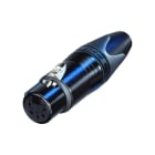 CAE Data - FICHE XLR FEMELLE 5 PTS SERIE XX - CORPS METAL NOIR