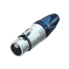 CAE Data - FICHE XLR FEMELLE 5 PTS SERIE XX - CORPS METAL NICKEL NEUTRIK