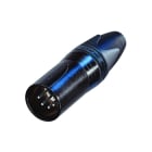 CAE Data - FICHE XLR MALE 5 PTS SERIE XX - CORPS METAL NOIR