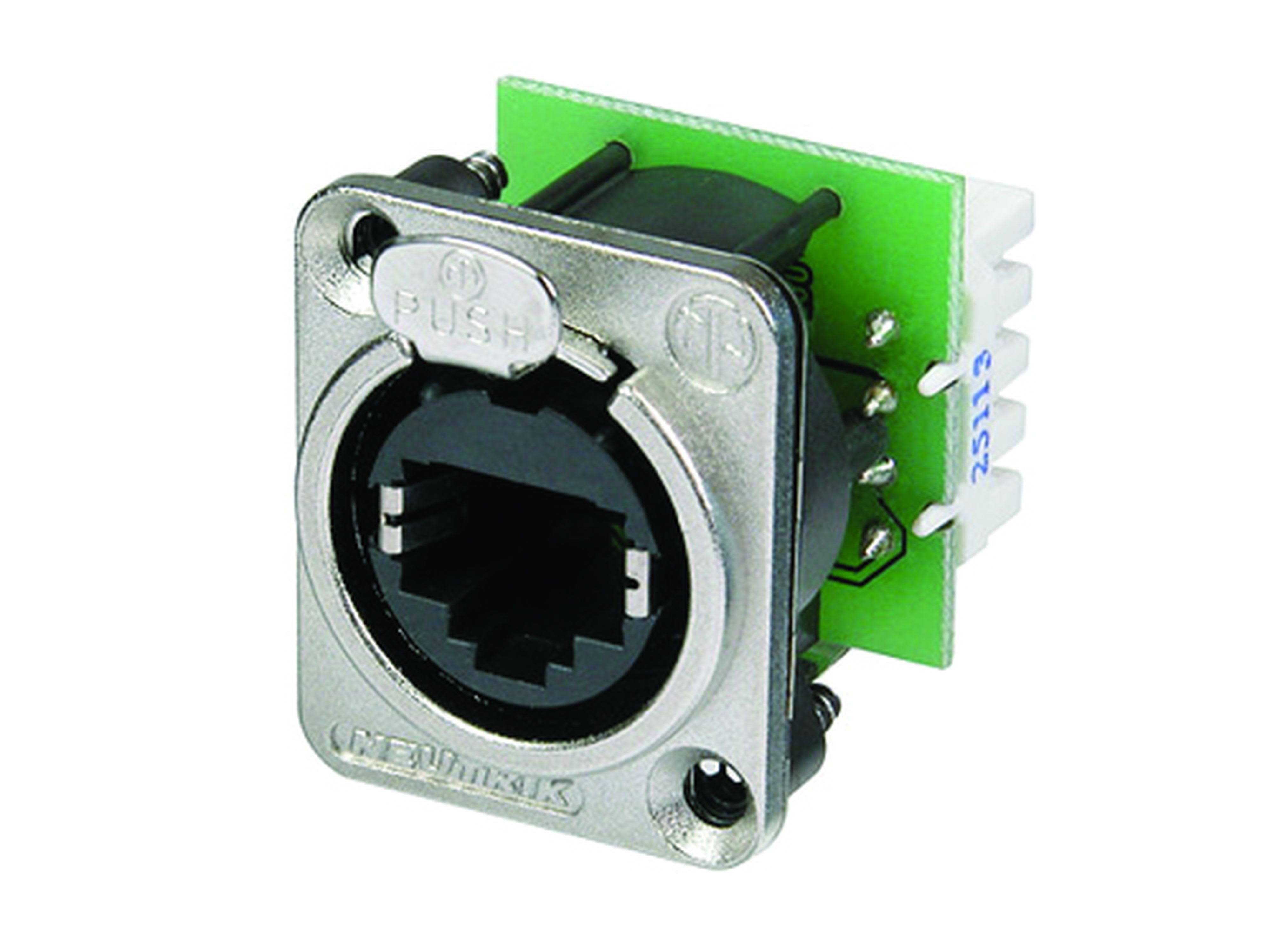 CAE Data - EMBASE ETHERCON RJ45 CAT.5E SERIE D - A CLIP CORPS METAL NICKEL - NEUTRIK