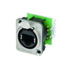 CAE Data - EMBASE ETHERCON RJ45 CAT.5E SERIE D - A CLIP CORPS METAL NICKEL - NEUTRIK