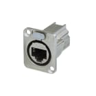 CAE Data - EMBASE ETHERCON RJ45 CAT.6A SERIE D - CORPS METAL NICKEL TRAVERSEE FEMELLE / FEM