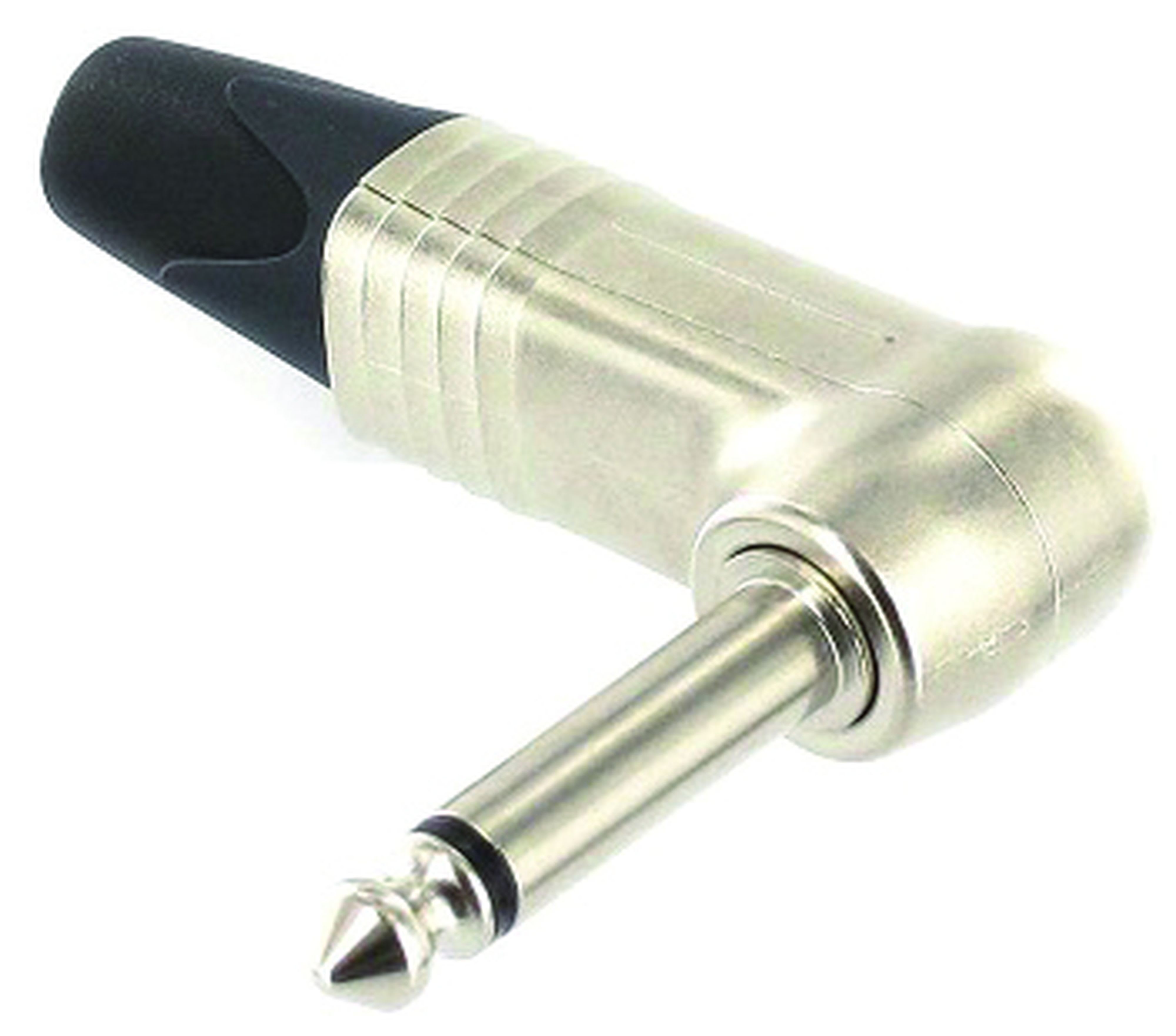 CAE Data - Jack mâle mono coudé 6.35 mm - Corps métal nickel - NEUTRIK