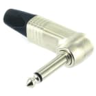 CAE Data - Jack mâle mono coudé 6.35 mm - Corps métal nickel - NEUTRIK