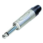CAE Data - Jack mâle mono 6.35 mm - Corps métal nickel - NEUTRIK