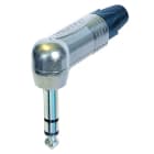 CAE Data - Jack mâle stéréo coudé 6.35 mm - Corps métal nickel - NEUTRIK