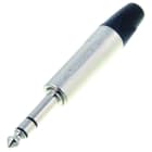 CAE Data - JACK MALE STEREO 6.35 MM SERIE PX - CORPS METAL NICKEL BOITE 100 U DEMONTEES -NE