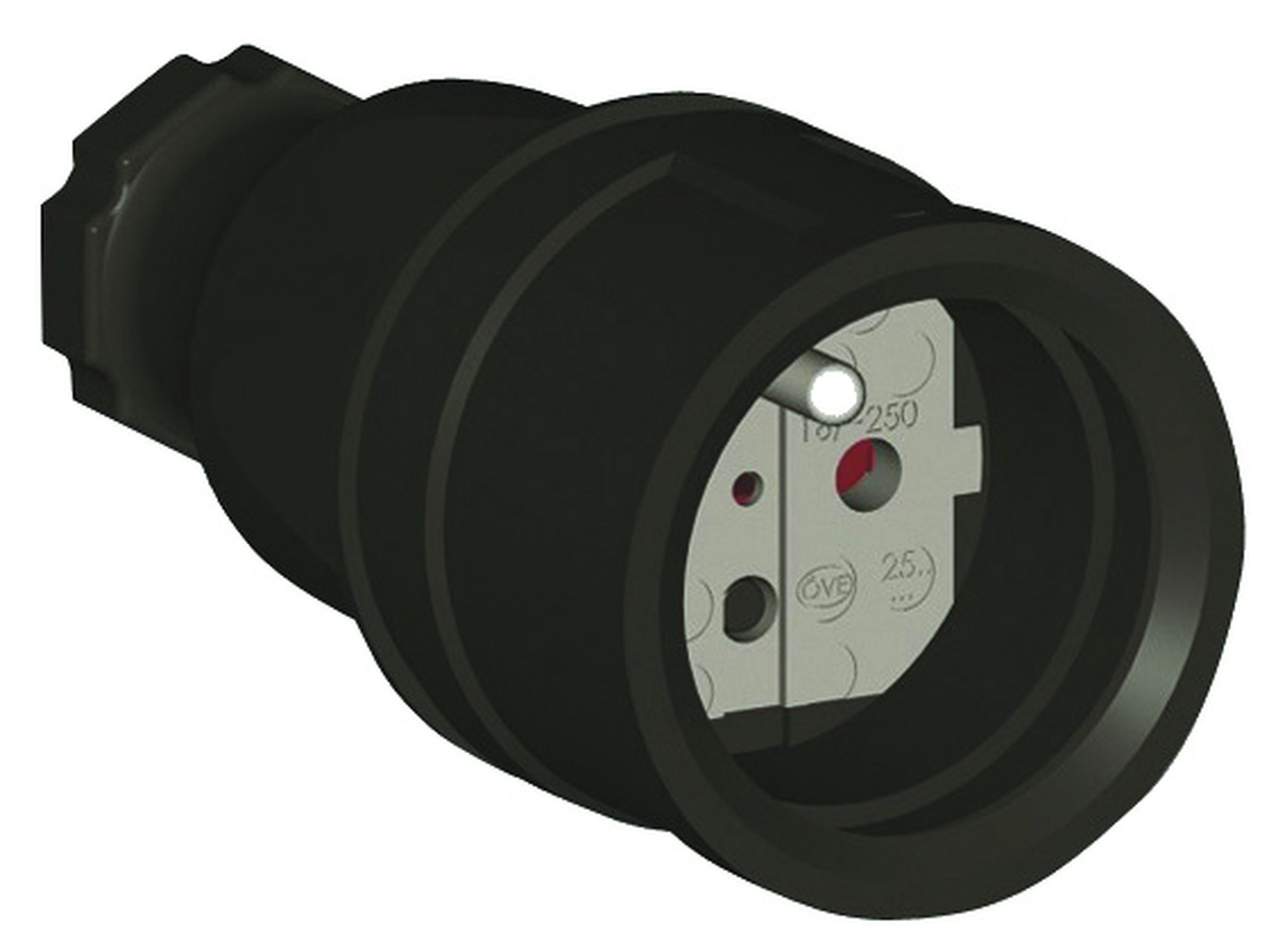 CAE Data - FICHE ALIMENTATION PC16 - 16A FICHE FEMELLE 2 POLES + TERRE