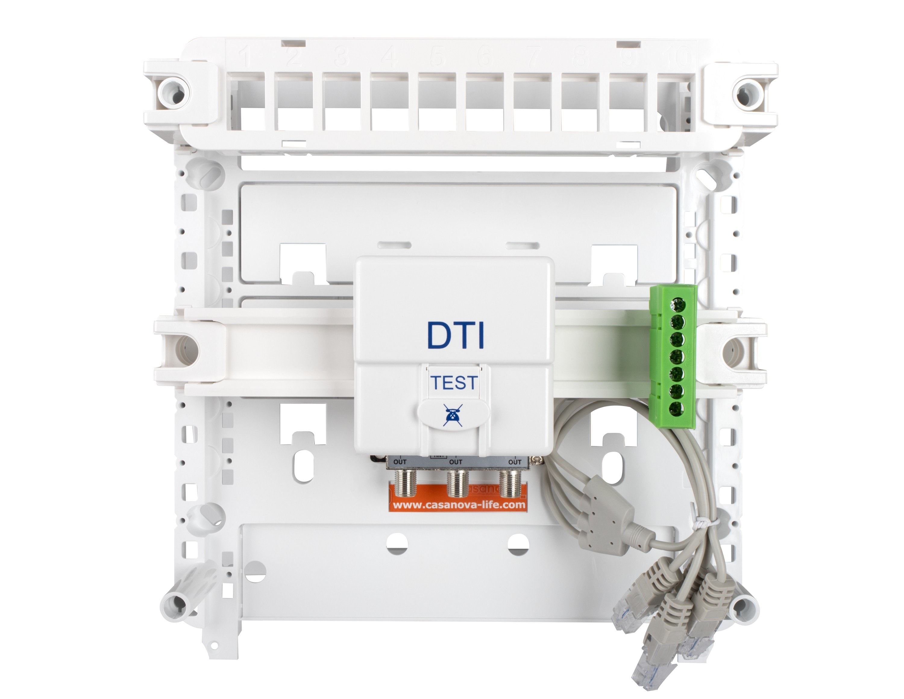 CAE Data - PLATINE TRI (GRADE 1) 4RJ SANS PORTE