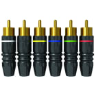 CAE Data - FICHE RCA METAL HAUT GAMME MALE - CONTACT OR CORPS NOIR - BAGUE NOIRE