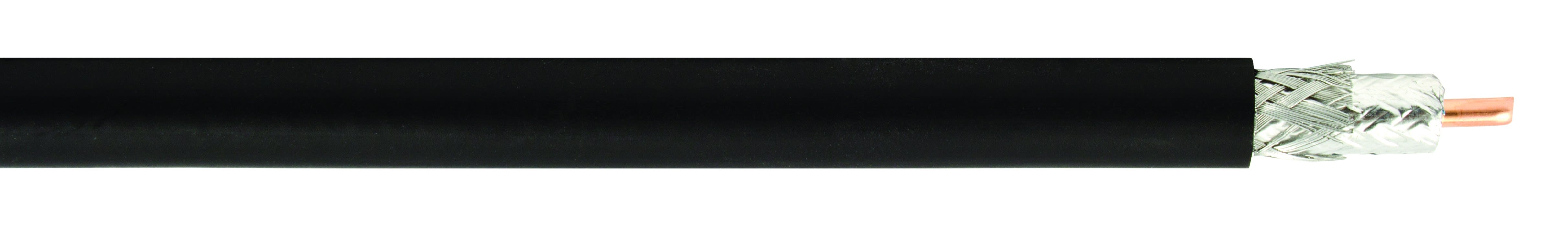 CAE Data - Câble coaxial radiofréquence 50 Ohms 1*4.8mm gaine PE noire. Touret de 300m.