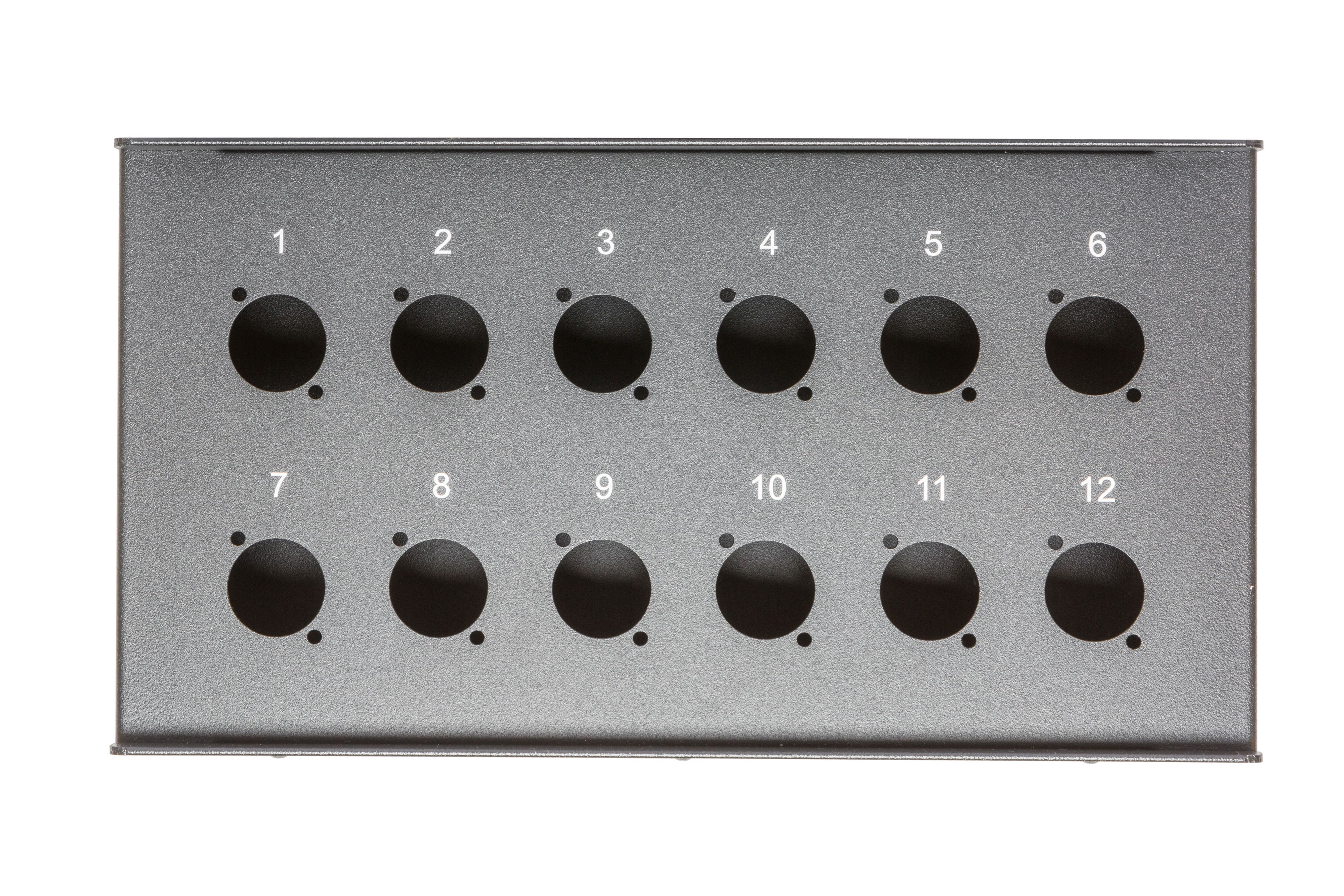 CAE Data - BOITIER DE SCENE POUR 12 XLR EPOXY NOIR