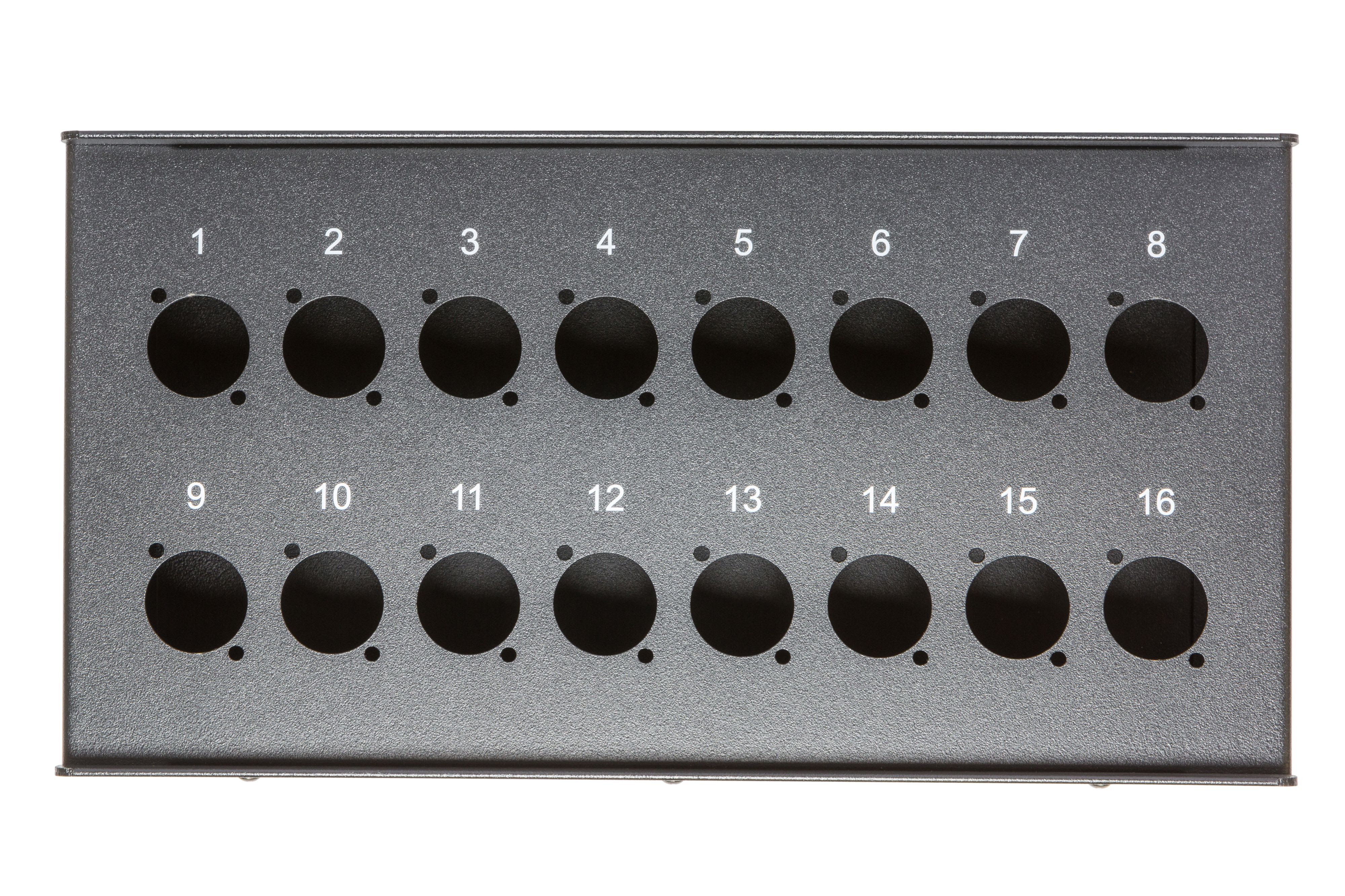 CAE Data - BOITIER DE SCENE POUR 16 XLR EPOXY NOIR