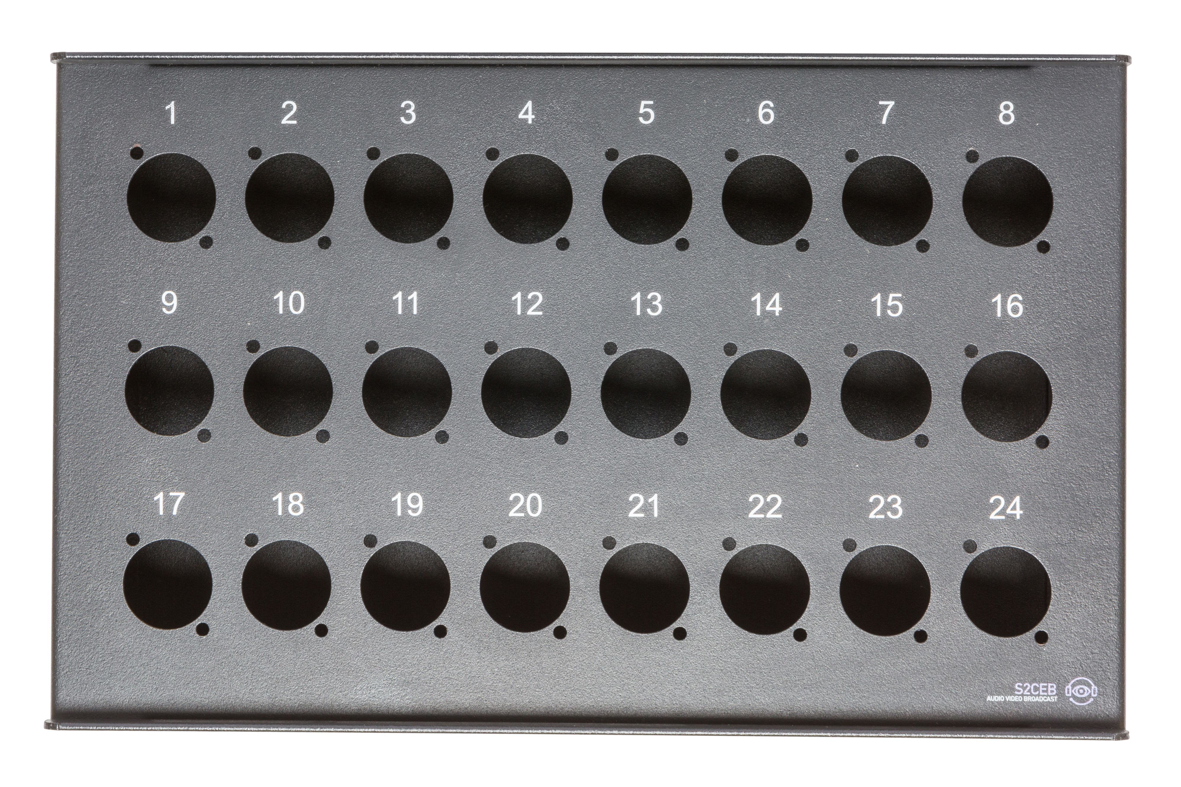 CAE Data - BOITIER DE SCENE POUR 24 XLR EPOXY NOIR