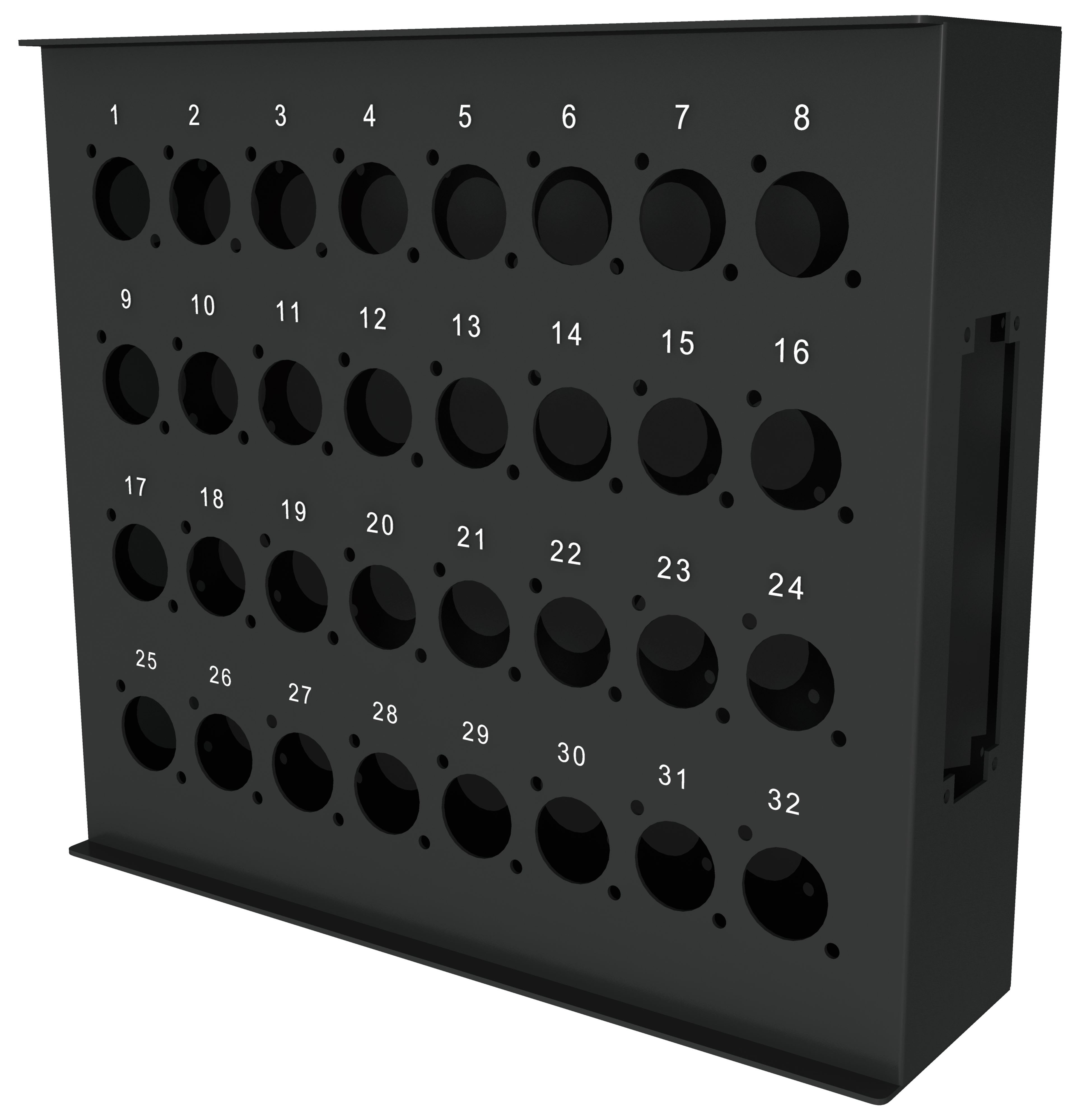 CAE Data - BOITIER DE SCENE POUR 32 XLR EPOXY NOIR