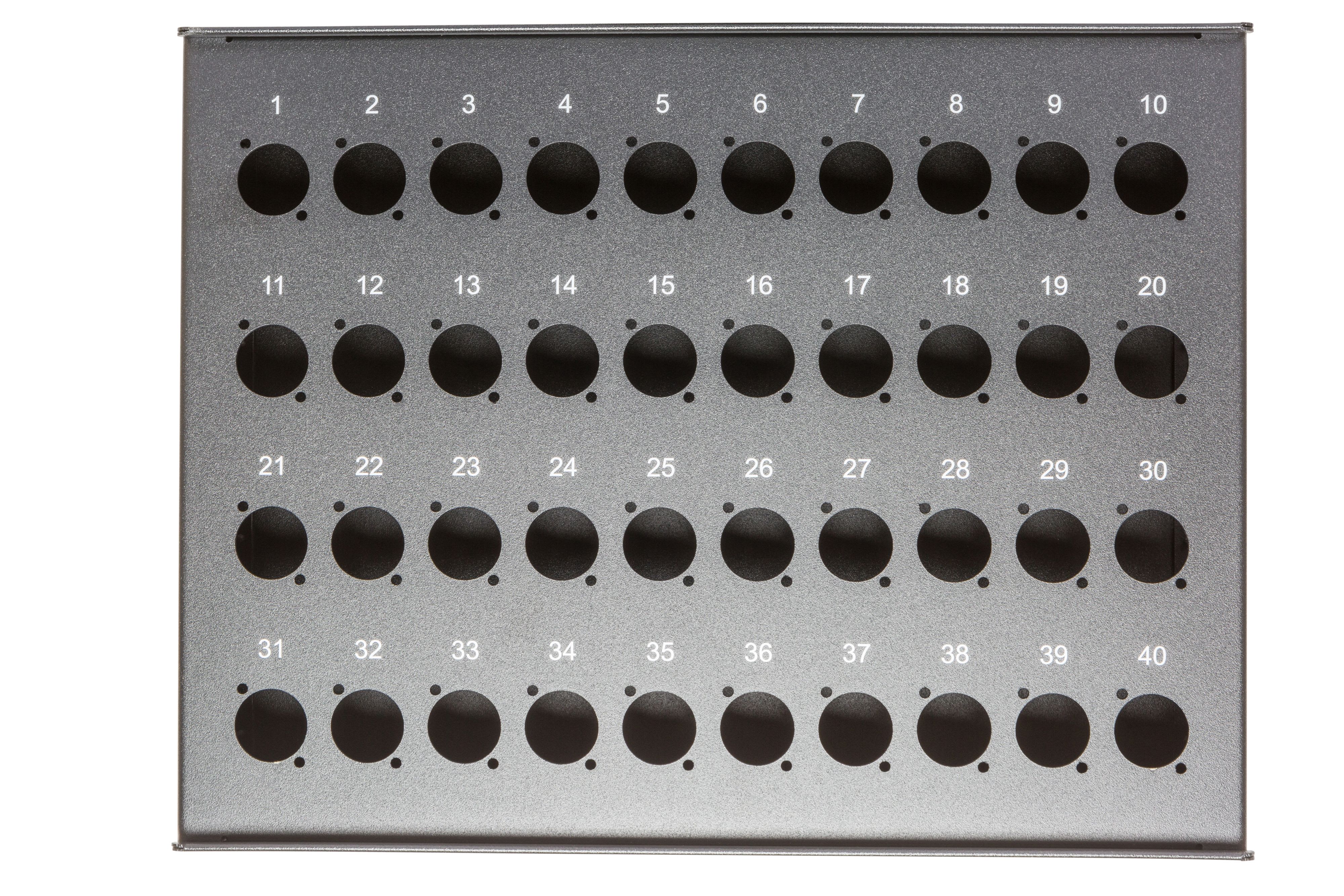 CAE Data - BOITIER SCENE POUR 40 XLR EPOXY NOIR