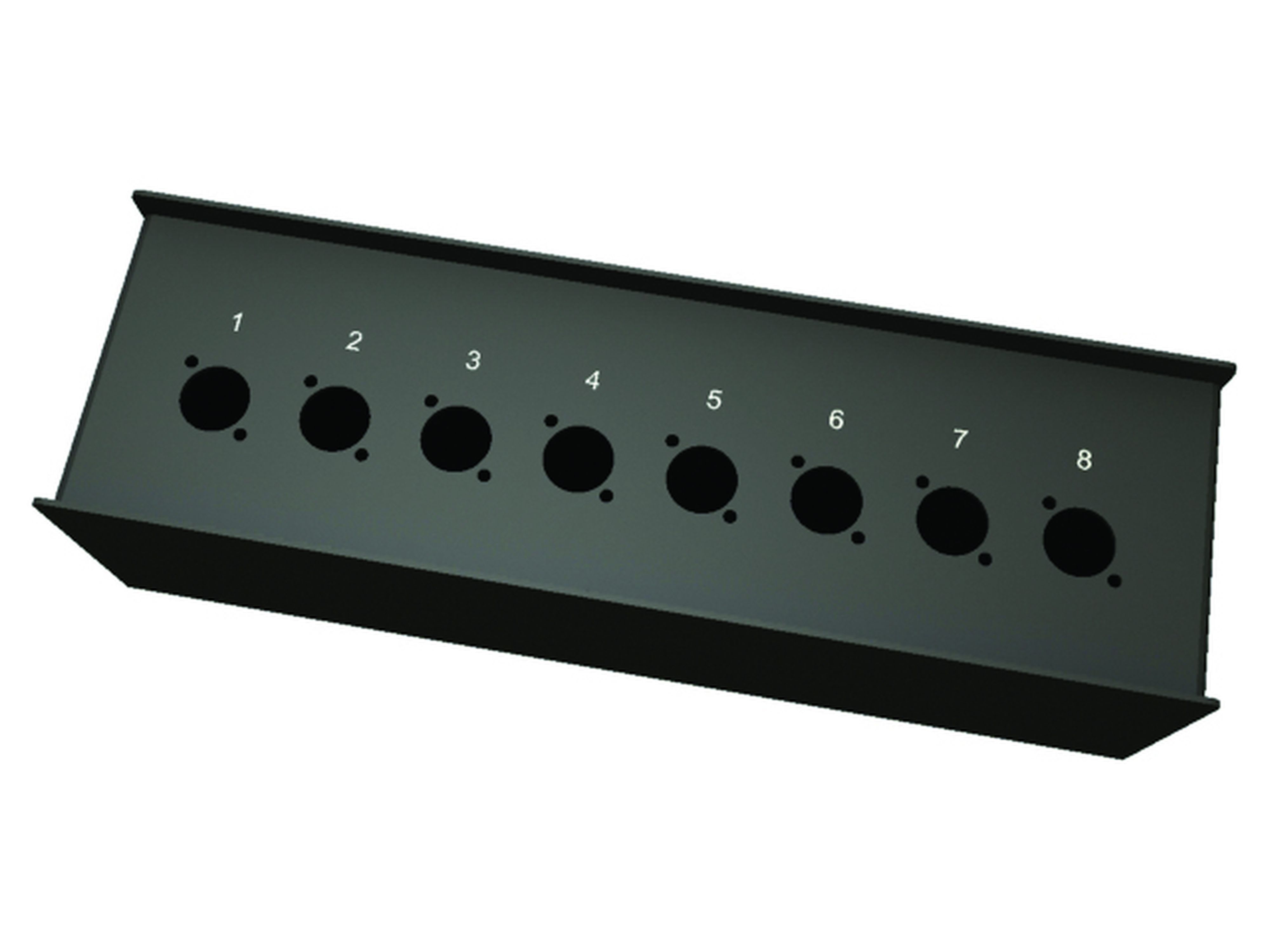CAE Data - BOITIER DE SCENE POUR 8 XLR EPOXY NOIR