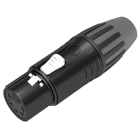 CAE Data - FICHE XLR FEMELLE 5 PTS DEMONTE - COQUE NOIRE