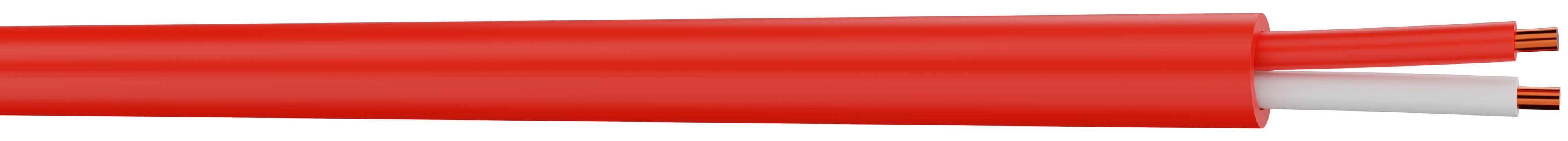 CAE Data - Câble téléphonique non blindé rouge - 1 paire AWG20 - Alu cuivré