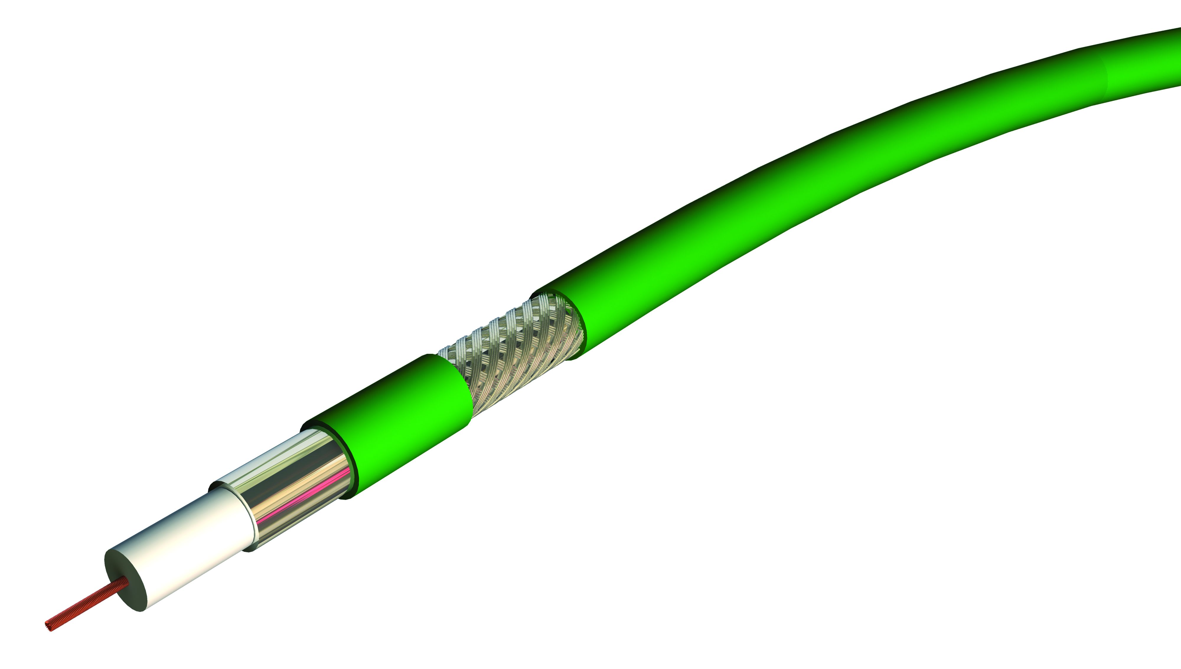 CAE Data - CABLE VIDEO NUMERIQUE PVC VERT - 6.95 MM