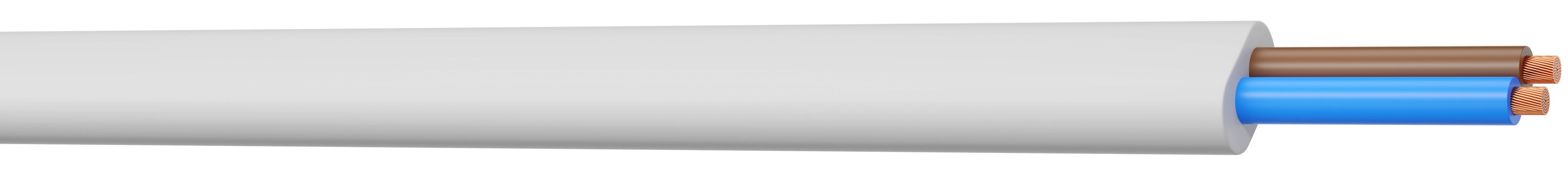 CAE Data - CABLE VVH2-F 2X0,75 BLANC T 500 RAL 9010