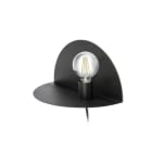 Faro - Nit Lampe Applique Droite Noir E27 50/60Hz 15W IP 20 classeII 100V-240V
