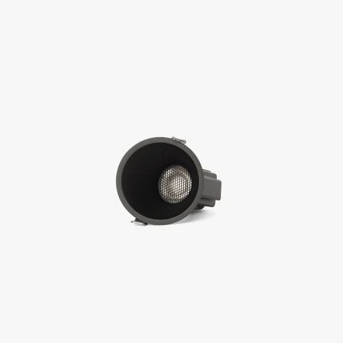 Faro - TULIPA downlight encastrable noir asymétrique 10W 24° 3000K CRI90 dali MODULOLED