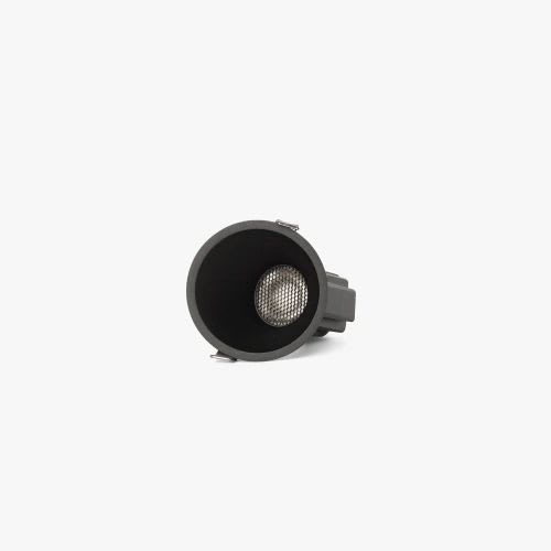 Faro - TULIPA downlight encastrable noir asymétrique 10W 36° 3000K CRI90 dali MODULOLED