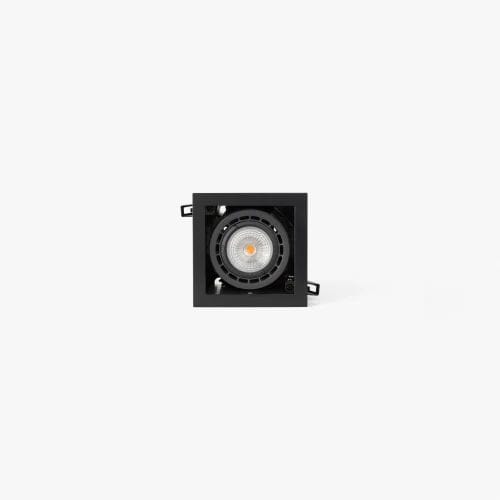 Faro - Nano Colin-1 Encastrable Noir Avec Encadrement 7-13W 2700K 20° COB LED12W 2700K