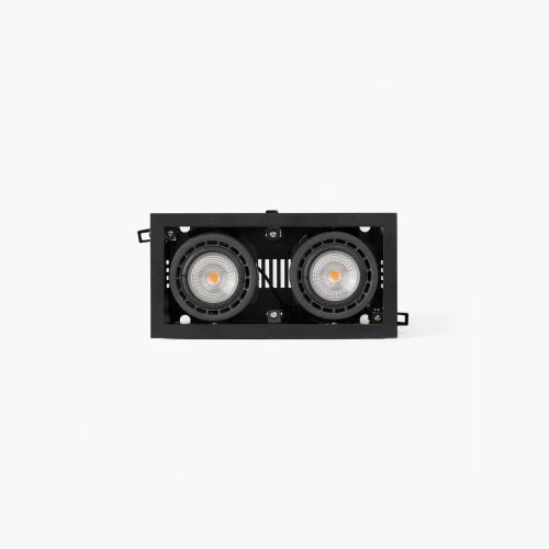 Faro - Nano Colin-2 Encastrable Noir Avec Encadrement 14-26W 3000K 56° COB LED24W 3000K